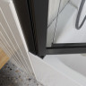 Душевая шторка на ванну BELBAGNO LUCE-VF-11-90/145-C-NERO
