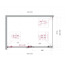 Душевой уголок BELBAGNO SOFT_CLOSE-2-AH-1-130/90-C-GM
