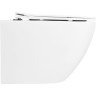 Подвесной безободковый унитаз с сиденьем микролифт BELBAGNO UNO BB3105CHR/SC